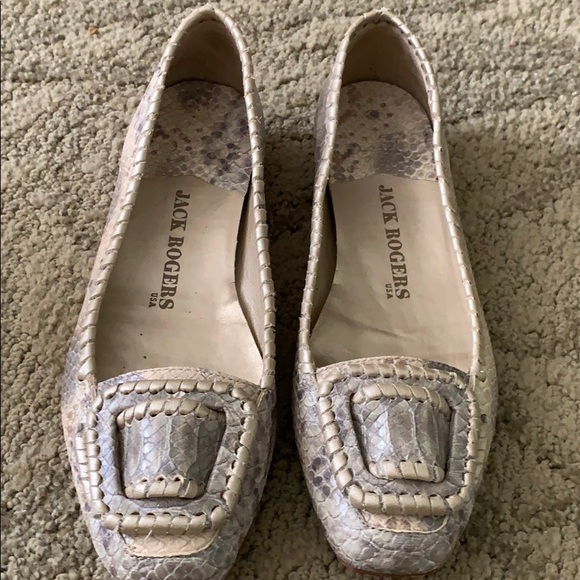 Jack Rogers Shoes - Snakeskin flats by Jack Rogers